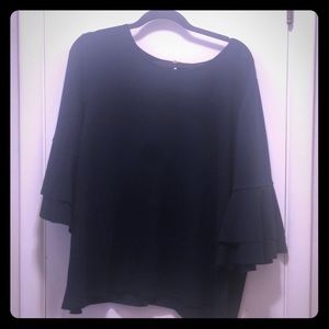 Lane Bryant Ruffled sleeve blouse